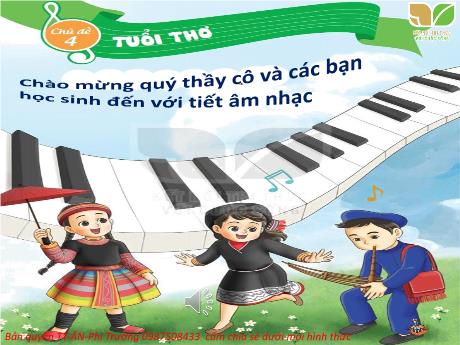 Bài giảng Âm nhạc 2 (Kết nối tri thức) - Tiết 14 - Bài: Học hát Bài chú chim nhỏ dễ thương - Trần Trọng Tuyến