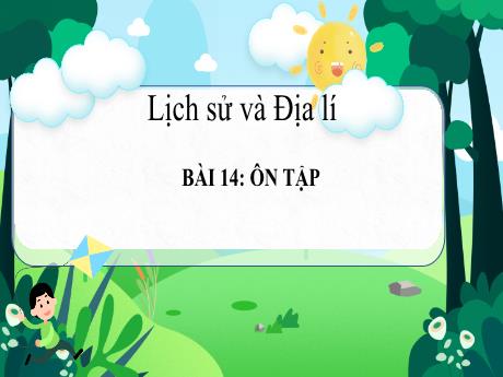 Bài giảng Lịch sử và Địa lí 4 (Kết nối tri thức) - Bài 14: Ôn tập - Năm học 2024-2025 - Võ Thị Tuyên