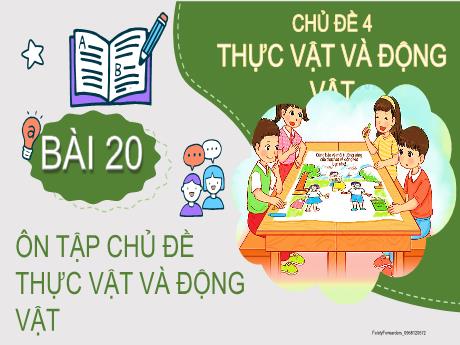Bài giảng Tiếng Việt 2 (Kết nối tri thức) - Bài 20: Ôn tập chủ đề thực vật và động vật - Năm học 2024-2025 - Nguyễn Thị thu
