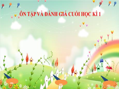 Bài giảng Tiếng Việt 2 (Kết nối tri thức) - Bài: Ôn tập và đánh giá cuối học kì 1 - Năm học 2024-2025 - Nguyễn Thị thu