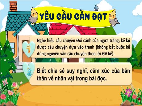 Bài giảng Tiếng Việt 4 (Kết nối tri thức) - Bài (Nghe kể): Đôi cánh của ngựa trắng - Năm học 2024-2025 - Võ Thị Tuyên