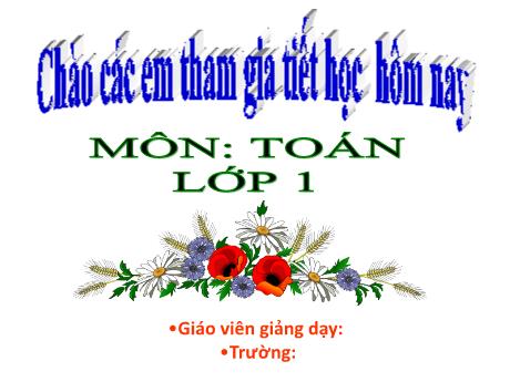 Bài giảng Toán 1 (Kết nối tri thức) - Bài 39: Ôn tập các số và phép tính trong phạm vi 100 - Lê Thị Như Tâm