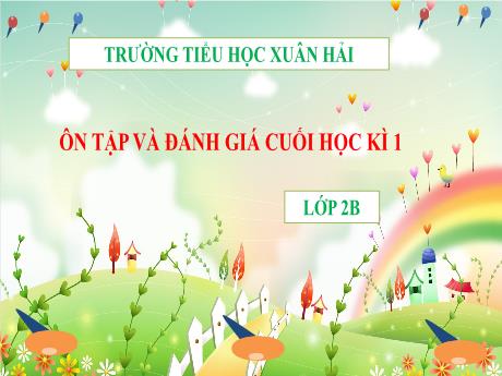 Bài giảng Toán 2 (Kết nối tri thức) - Bài: Ôn tập và đánh giá cuối học kì 1 - Năm học 2024-2025 - Đậu Thị Huyền