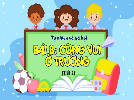 Bài giảng Tự nhiên xã hội 1 (Kết nối tri thức) - Bài 8: Cũng vui ở trường (Tiết 2) - Lê Thị Như Tâm